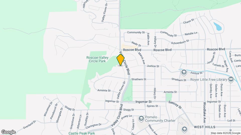 8103 Valley Flores Dr Map and Location Details