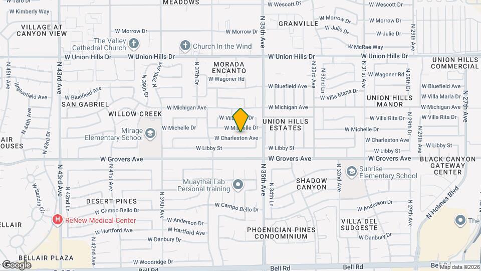 3544 W Charleston Ave Mapa y Detalles de la Ubicación