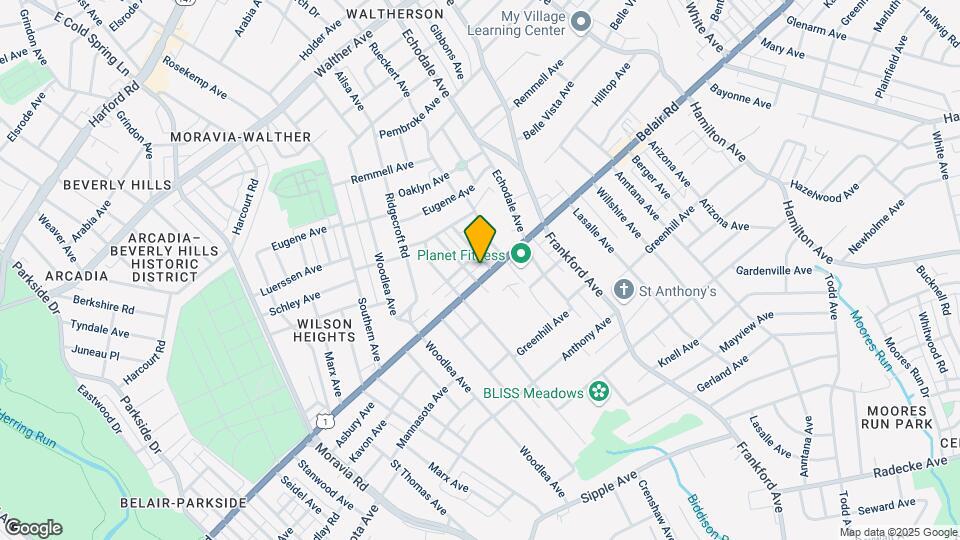 5110 Belair Rd Mapa y Detalles de la Ubicación