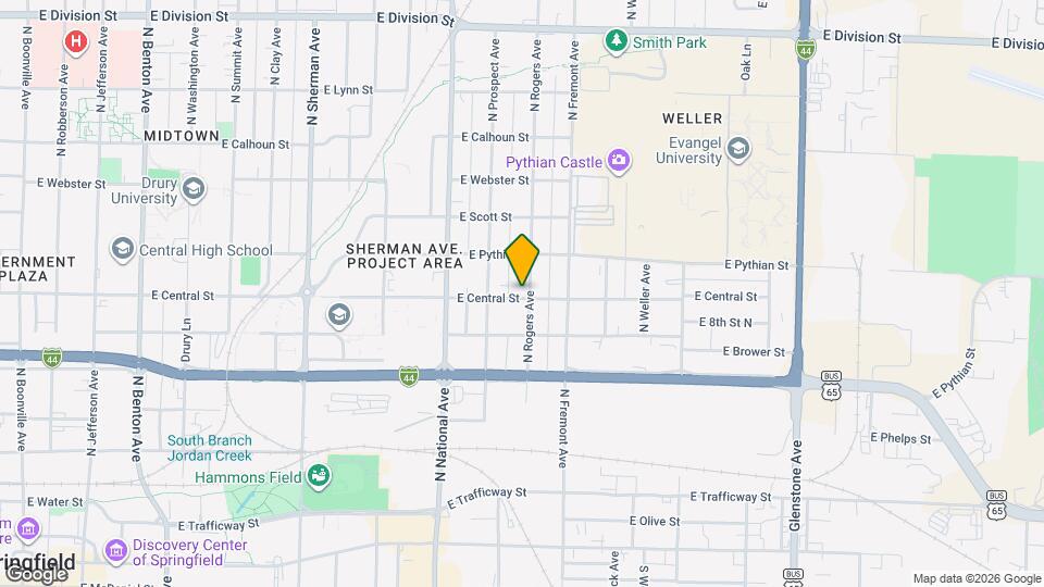 901 N Rogers Ave Map and Location Details