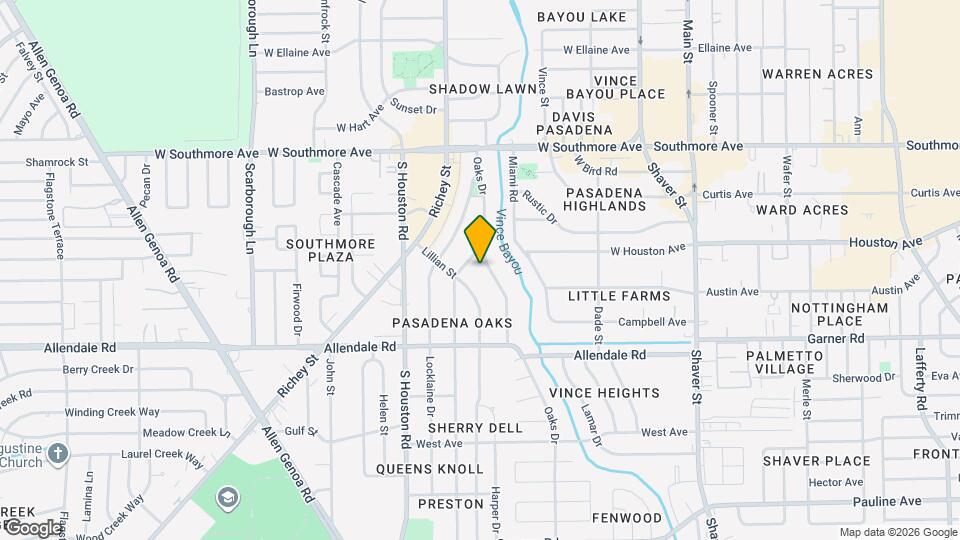 1706 Oaks Dr Map and Location Details