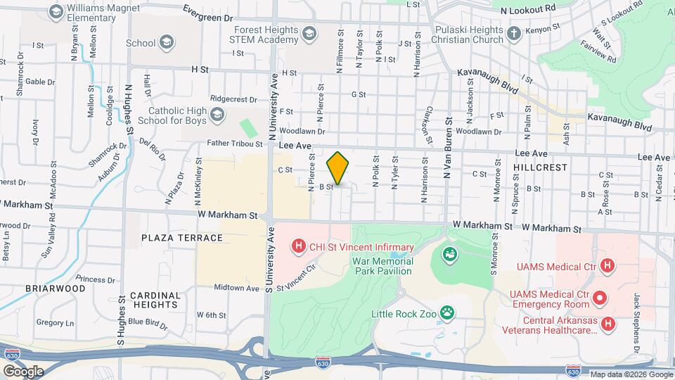 221 N Fillmore St Map and Location Details
