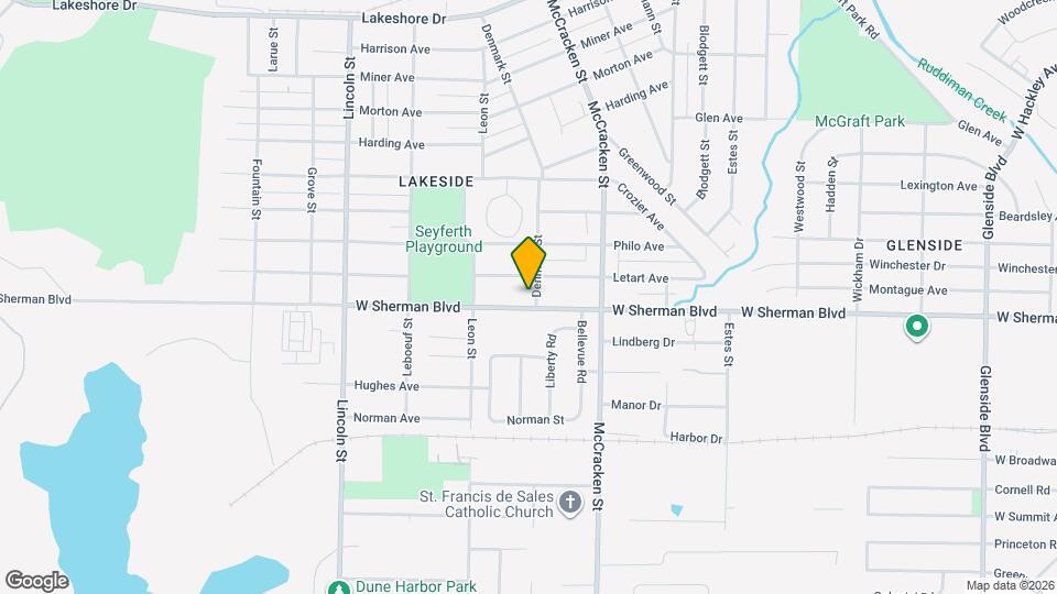2112 W Sherman Blvd Mapa y Detalles de la Ubicación