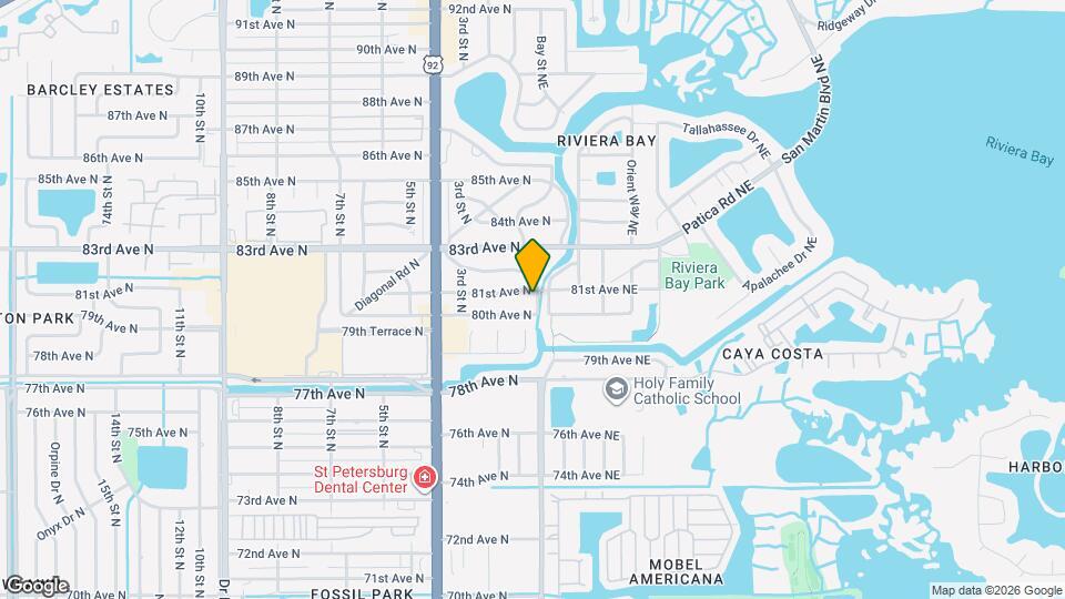 8020 Riverside Dr N Map and Location Details