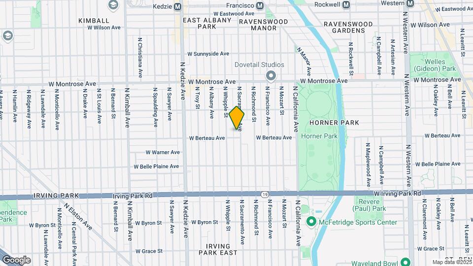 4208 N Sacramento Ave Map and Location Details