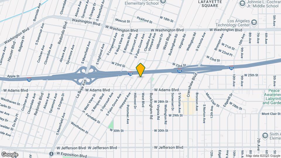 2503 Hillcrest Dr Mapa y Detalles de la Ubicación