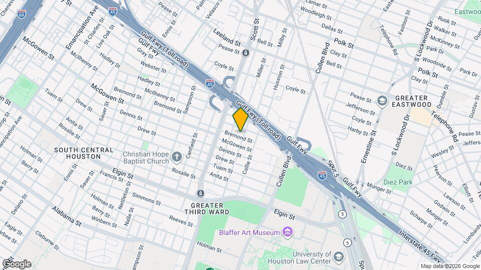 3619 Bremond St Map and Location Details
