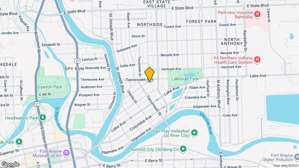 1228 Elmwood Ave Map and Location Details