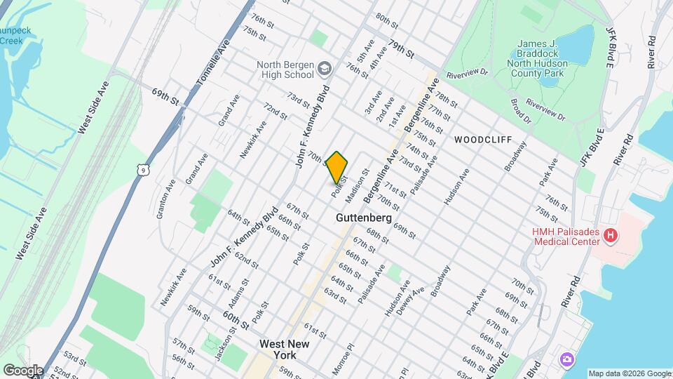6915 Polk St, Unit 3 Map and Location Details