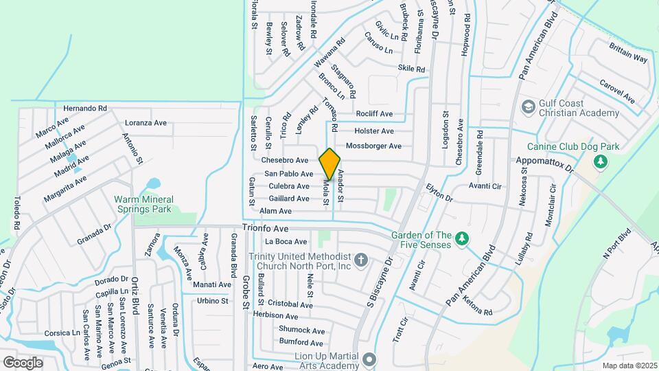 3198 Mola St Map and Location Details
