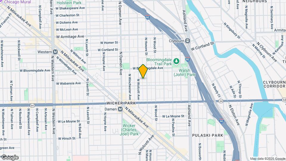 1714 N Honore St, Unit 1 Mapa y Detalles de la Ubicación