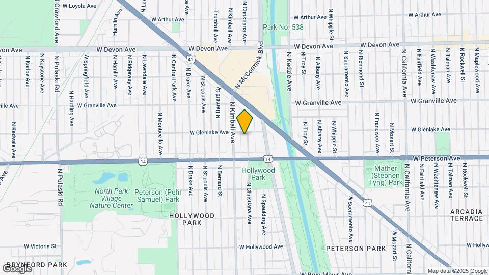 6046 N Christiana Ave-Unit -2 Map and Location Details