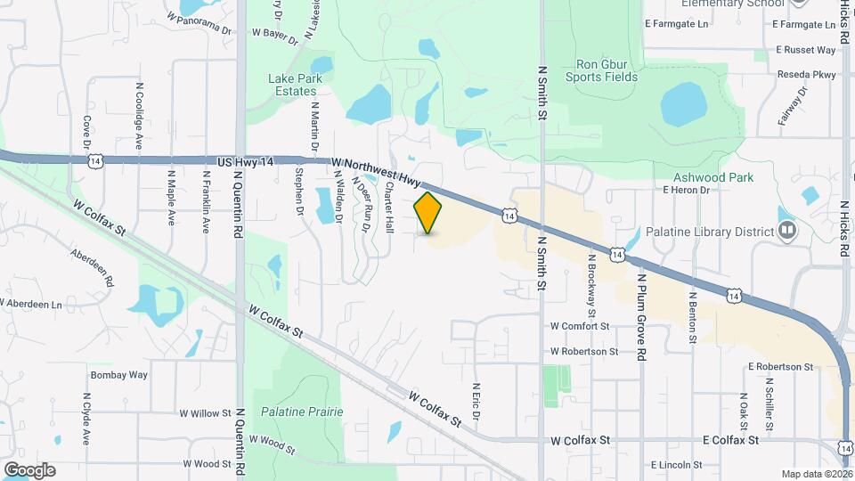 613 N Hidden Prairie Ct Map and Location Details