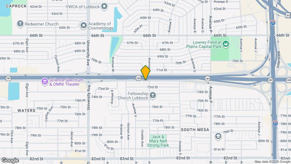 2105 S Loop 289 Map and Location Details