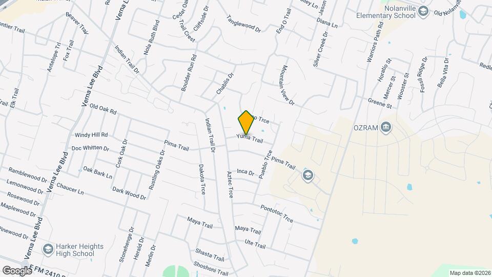 1610 Pima Trail Map and Location Details