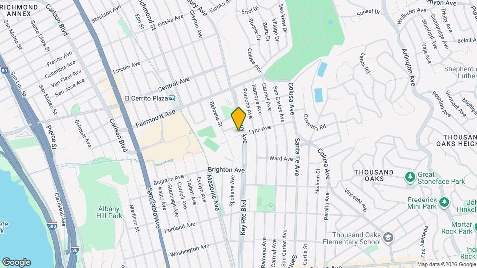 201 Ashbury Ave Map and Location Details