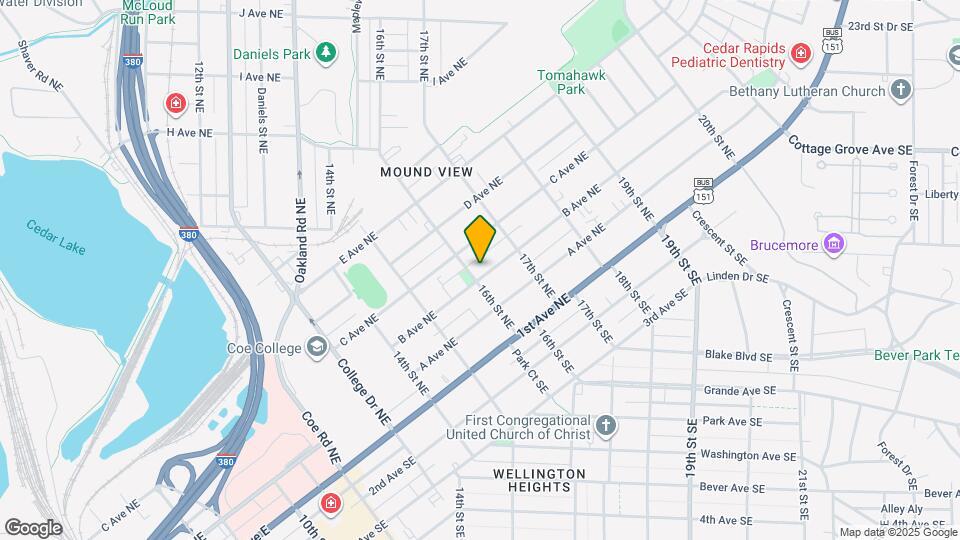 1608 B Ave NE Map and Location Details