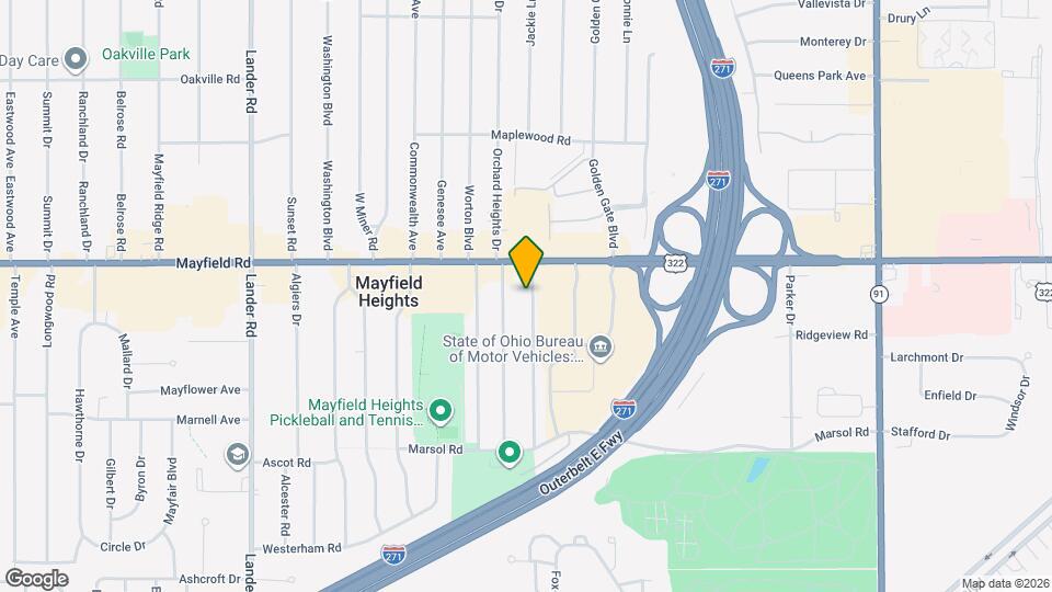 1520 Woodrow Ave Map and Location Details