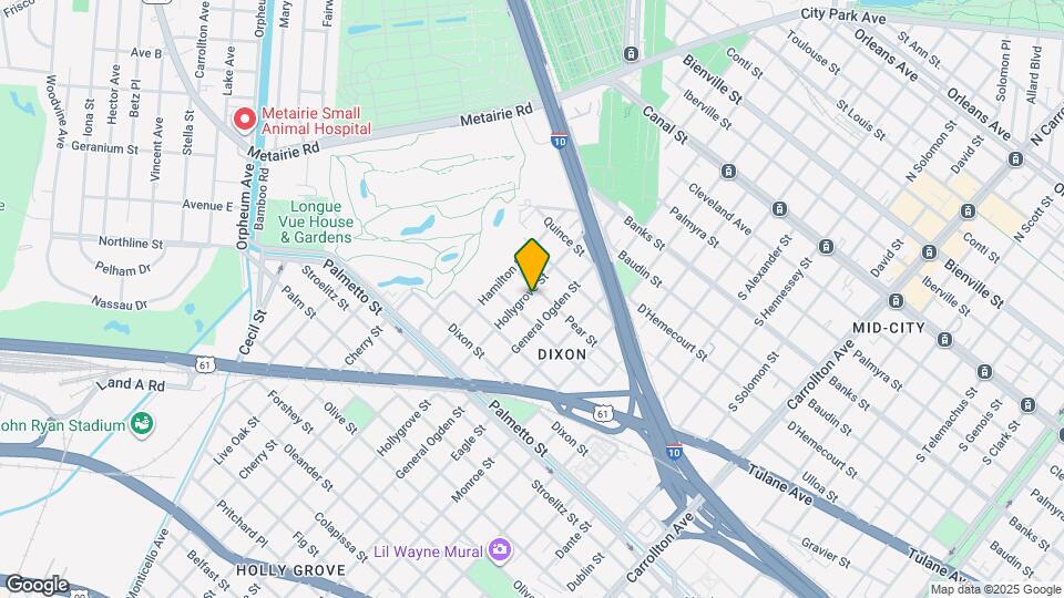 4129 Hollygrove St Mapa y Detalles de la Ubicación