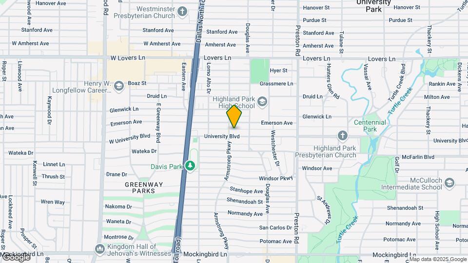 4328 University Blvd Map and Location Details
