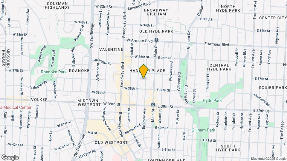 3722 Baltimore Ave Map and Location Details
