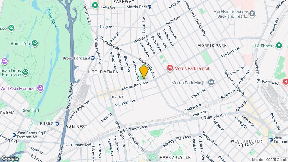845 Morris Park Ave Map and Location Details