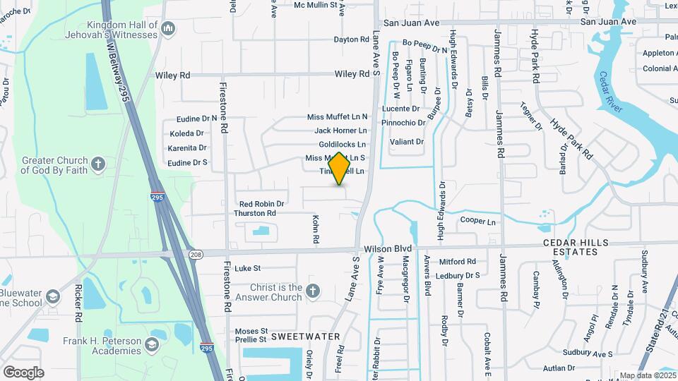 6816 Lake Mist Ln Map and Location Details