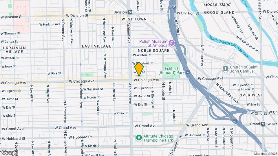 1524 W Chicago Ave, Unit 3w Map and Location Details