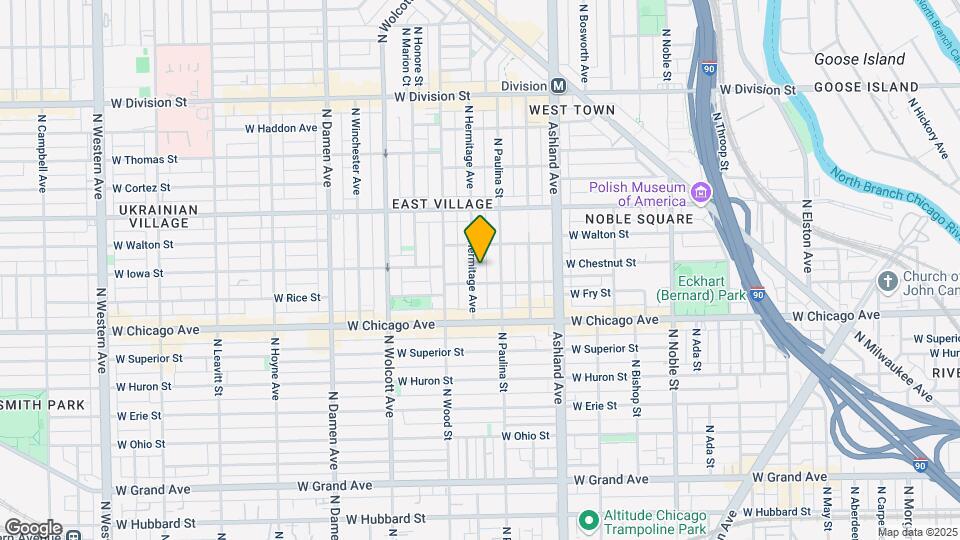 859 N Hermitage Ave Map and Location Details