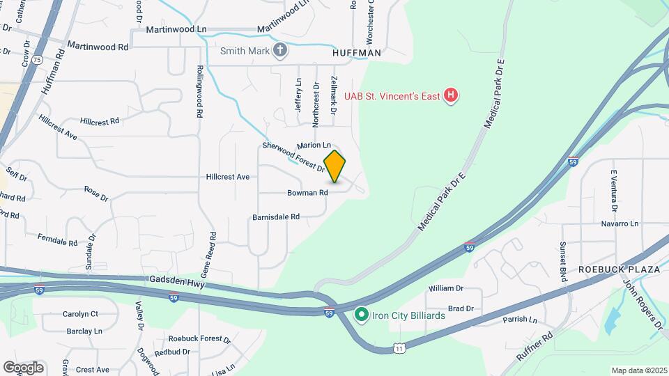 1204 Bowman Rd Map and Location Details