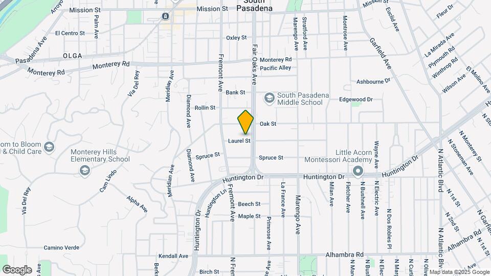 1540 Laurel St Map and Location Details