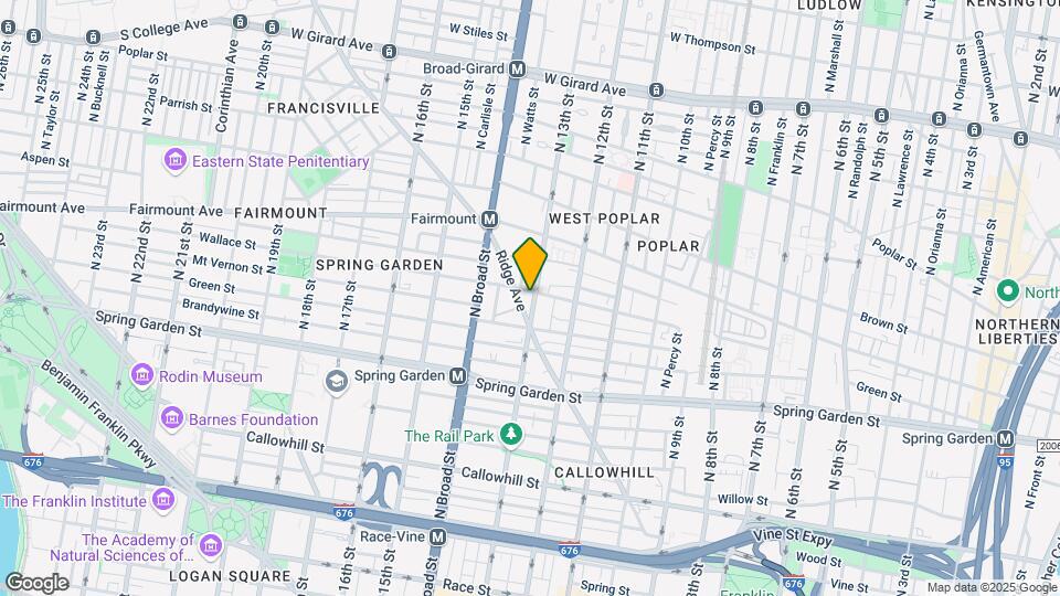 630 N 13th St, Unit 1 Map and Location Details