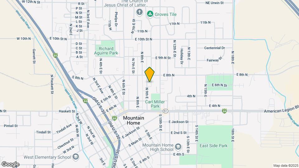 590 N 9th E Map and Location Details