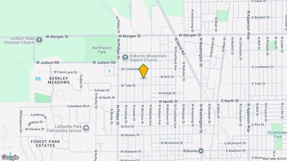 1514 N McCann St Map and Location Details