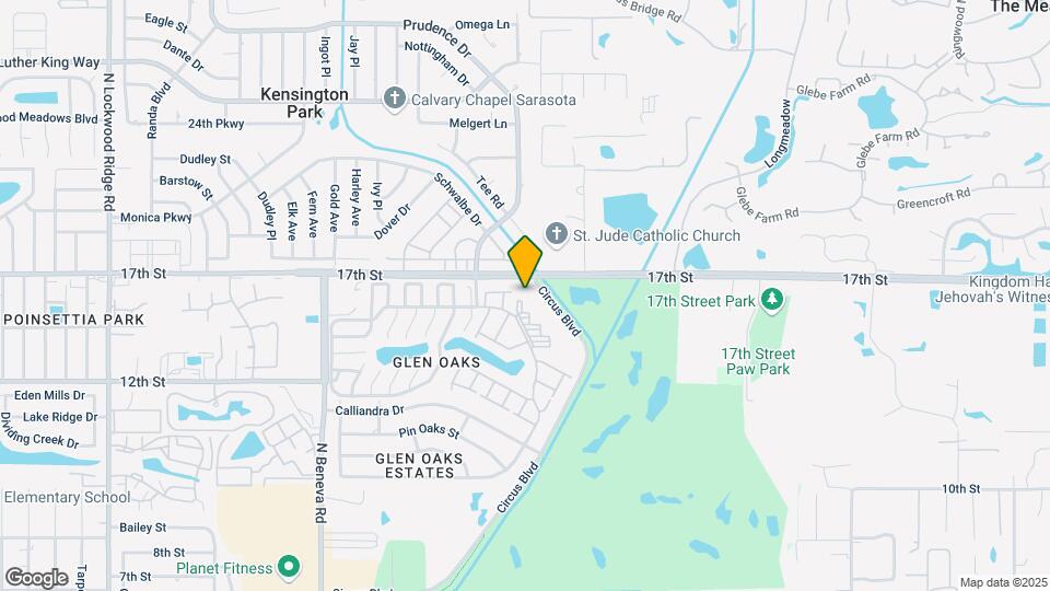 1540 Glen Oaks Dr E Map and Location Details