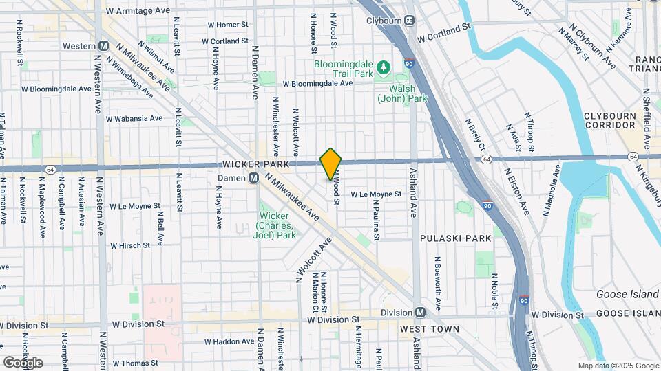 1522 N Wood St Mapa y Detalles de la Ubicación