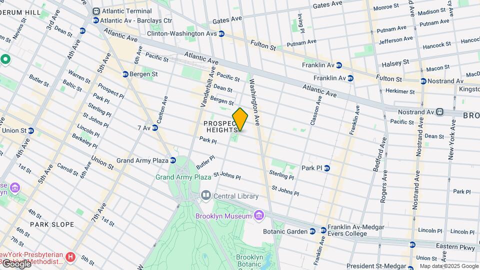 345 Prospect Pl Map and Location Details