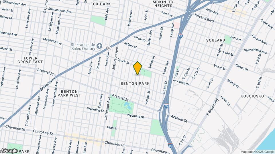 2838 McNair Ave Map and Location Details