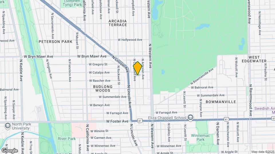 5443 N Campbell Ave Map and Location Details