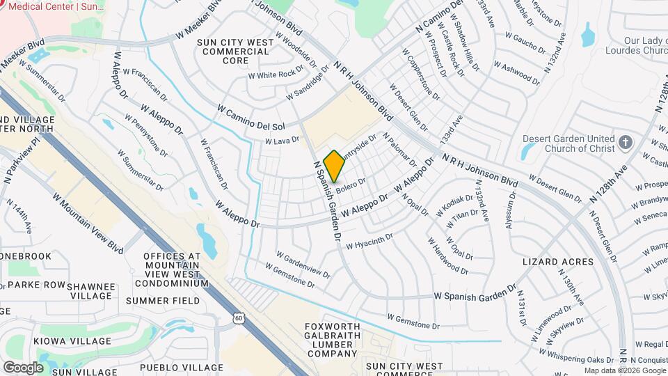 18415 N Spanish Garden Dr Map and Location Details