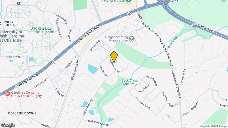 9642 Hanberry Blvd Map and Location Details