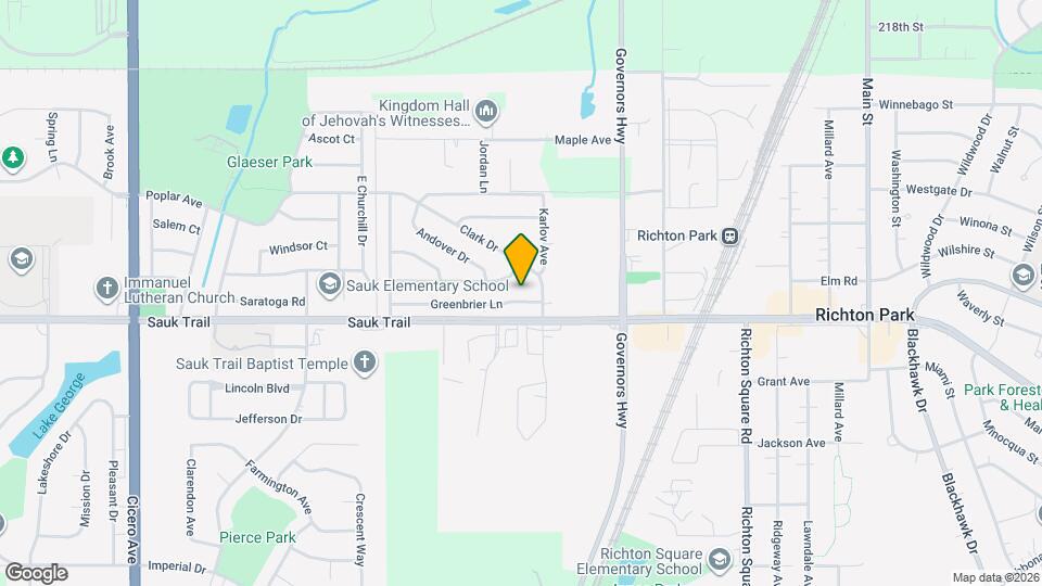4120 Greenbrier Ln Map and Location Details