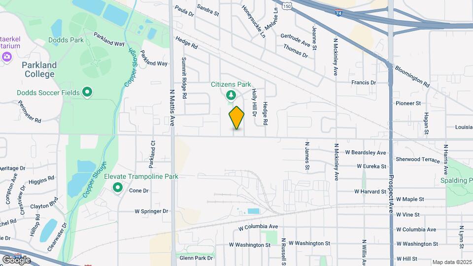 1506 W Bradley Ave Map and Location Details