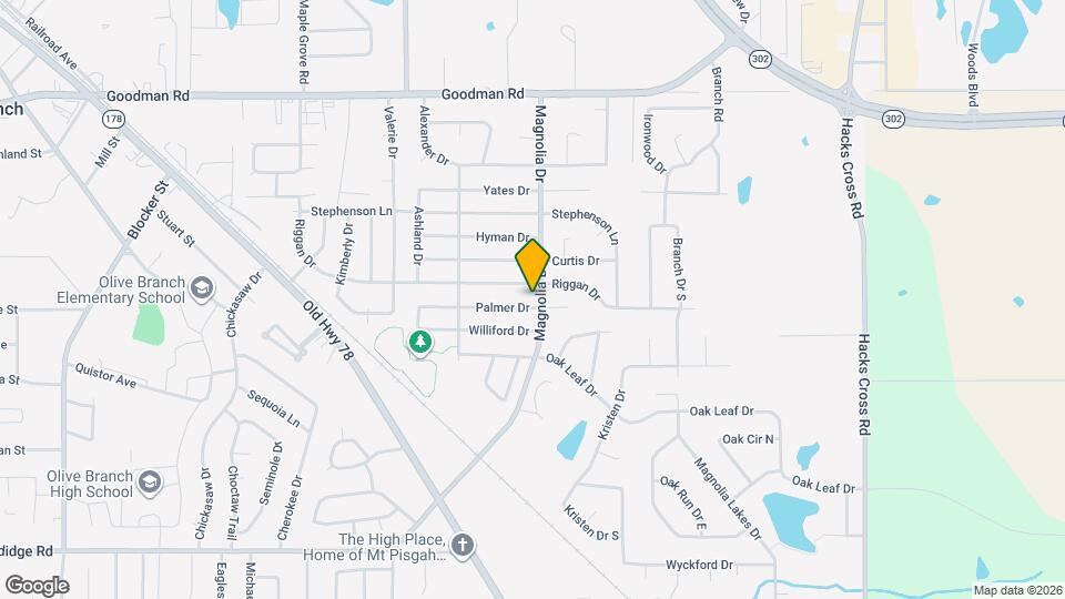 6643 Magnolia Dr Map and Location Details