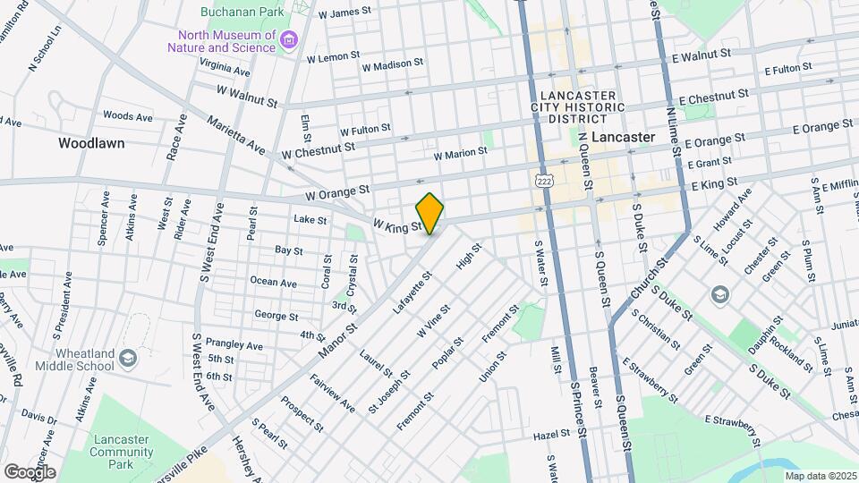 443 Manor St Map and Location Details