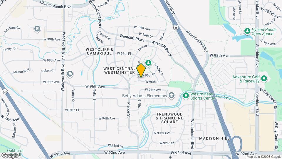 6591 W 96th Pl Map and Location Details