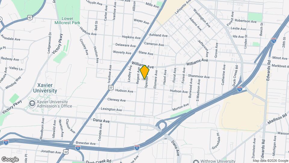 3921 Spencer Ave Map and Location Details