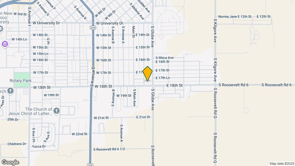1725 S Abilene Ave Map and Location Details