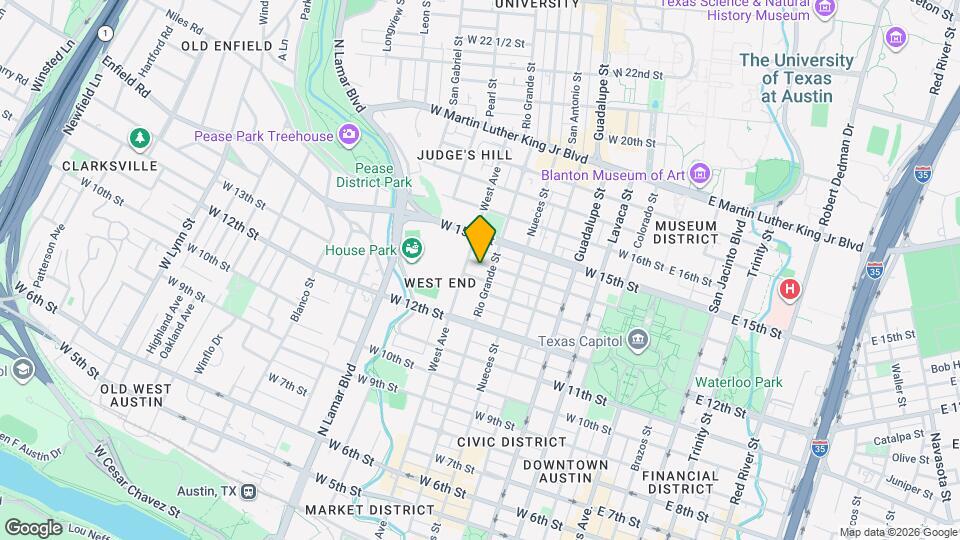 707 W 14th St Map and Location Details