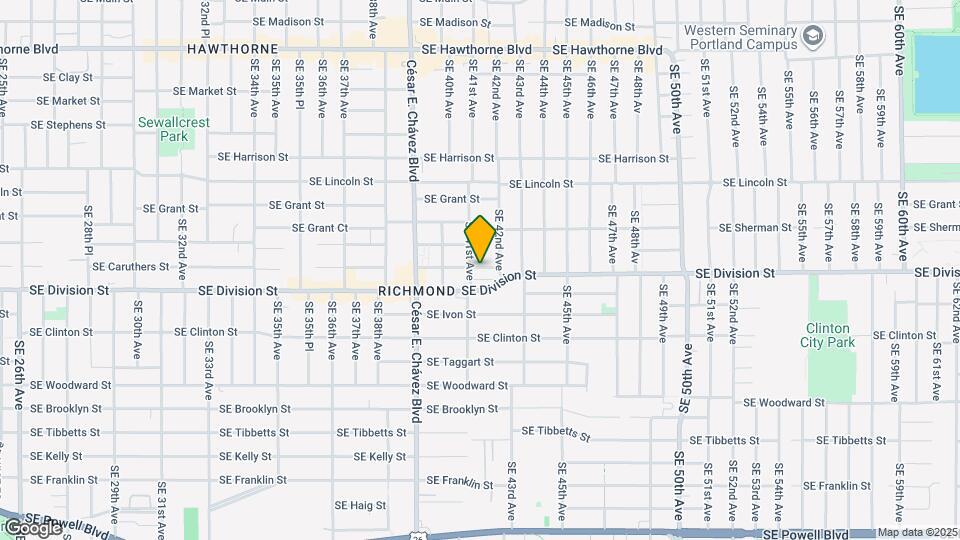 4124 SE Caruthers St Map and Location Details